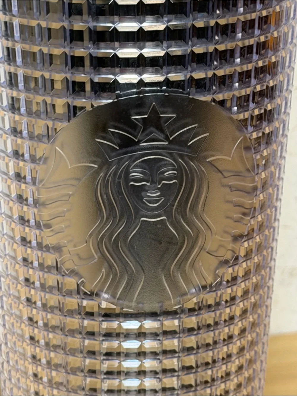 Starbucks Silver Disco Holiday Studded Tumbler 2020.